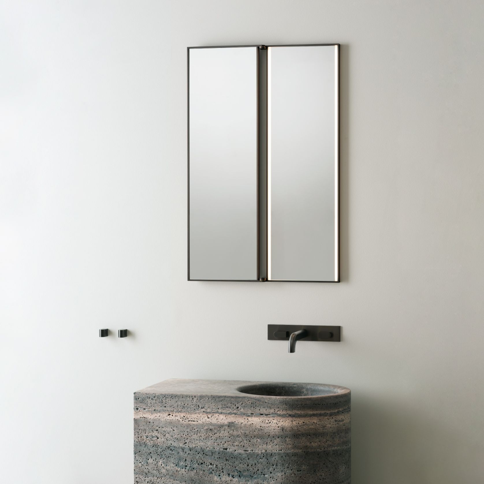 SIXTY - Wall Mirror with LED by CEA gallery detail image
