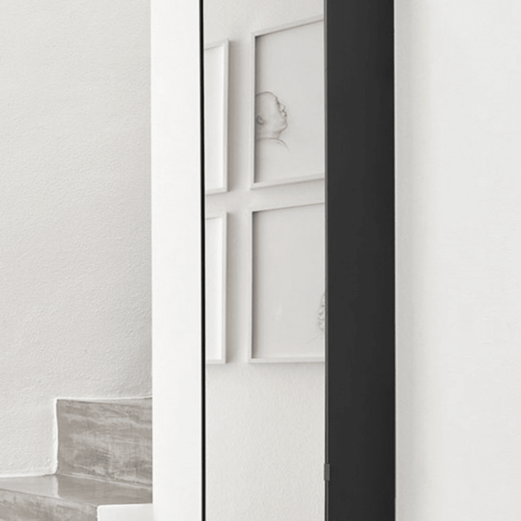Simple Tall Box Mirror Cabinet by Cielo gallery detail image