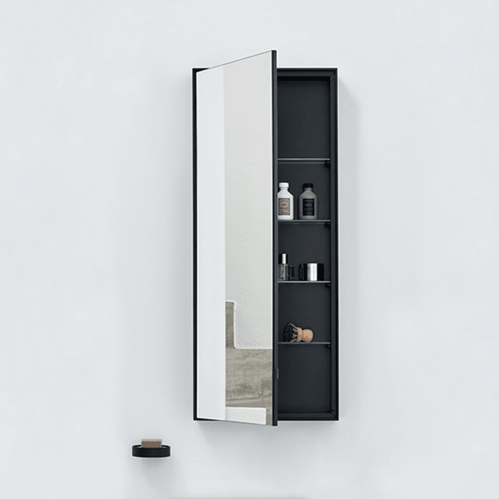 Simple Tall Box Mirror Cabinet by Cielo gallery detail image