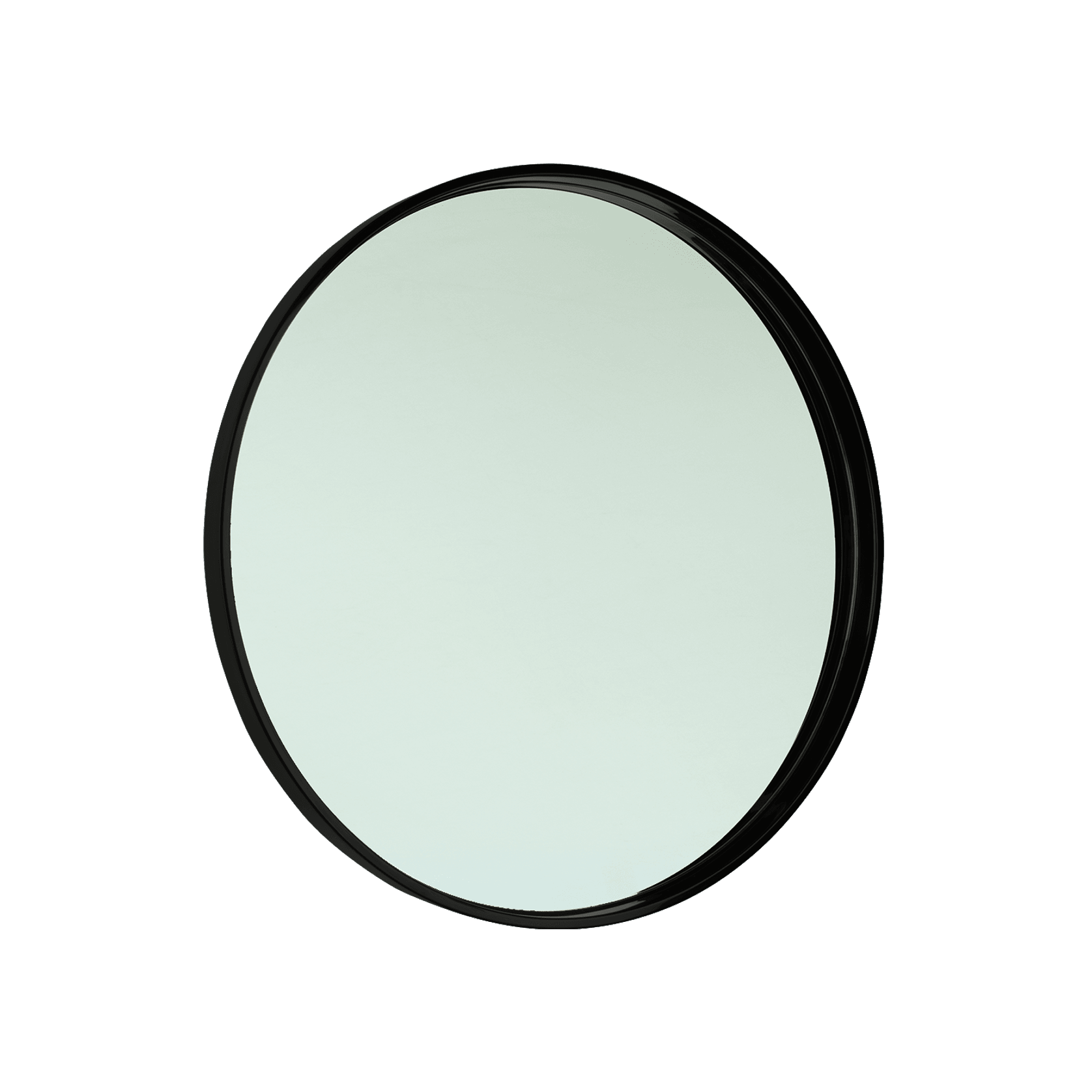 iStone 700mm Round Mirror Matte Black gallery detail image