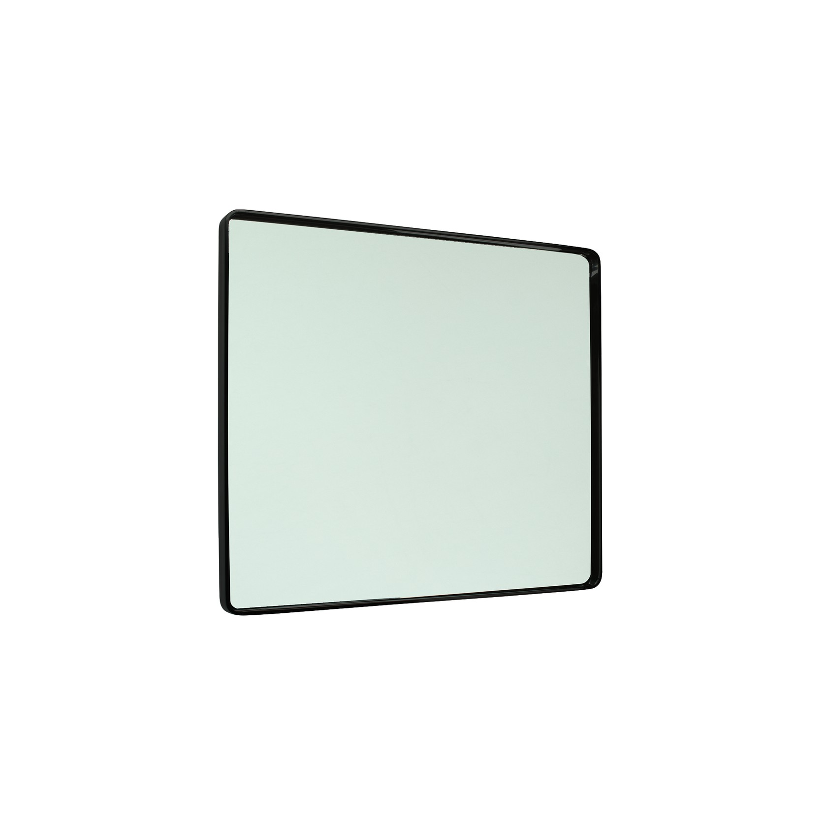 iStone 900 x 1000mm Square Mirror Matte Black gallery detail image