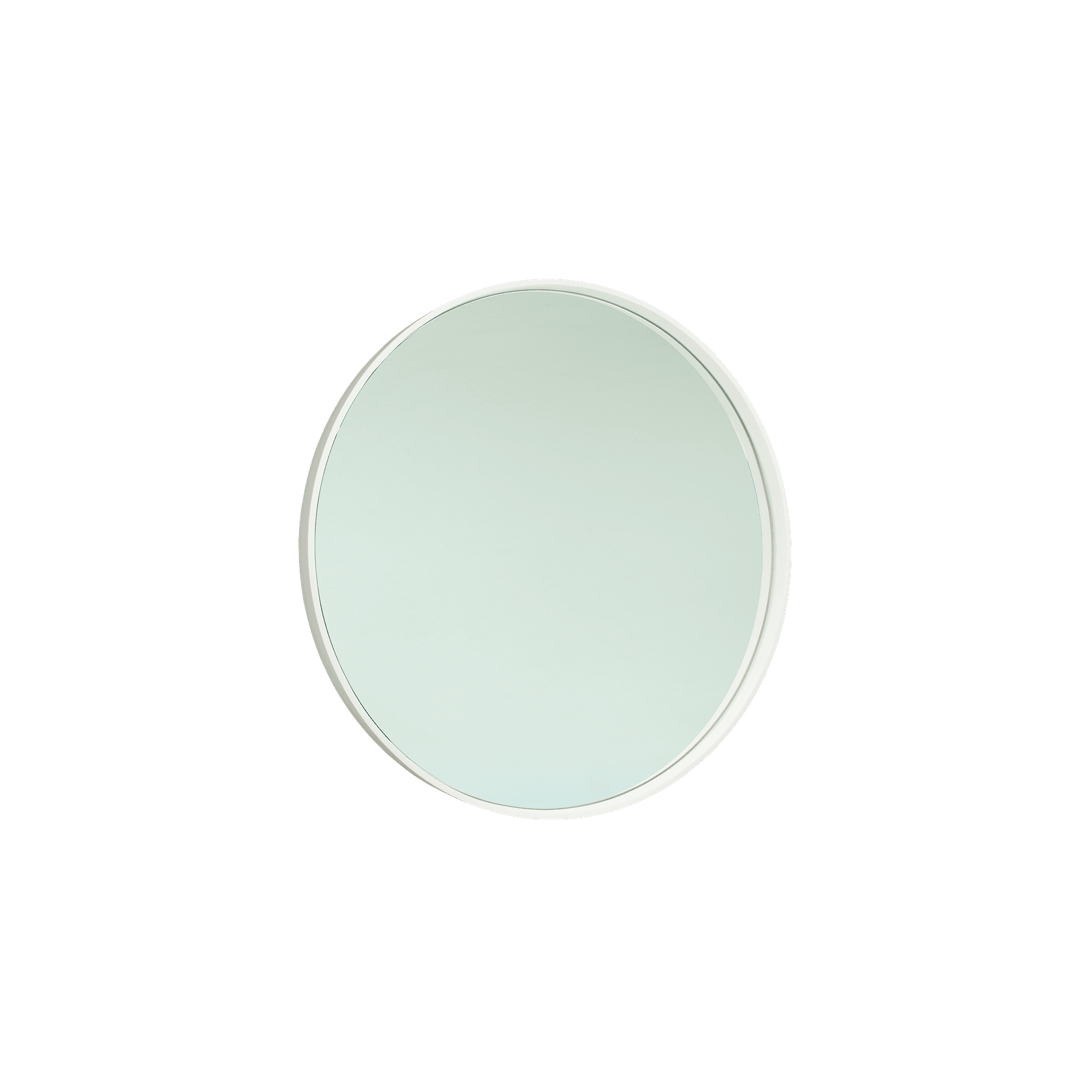 iStone 850mm Round Mirror Matte White gallery detail image