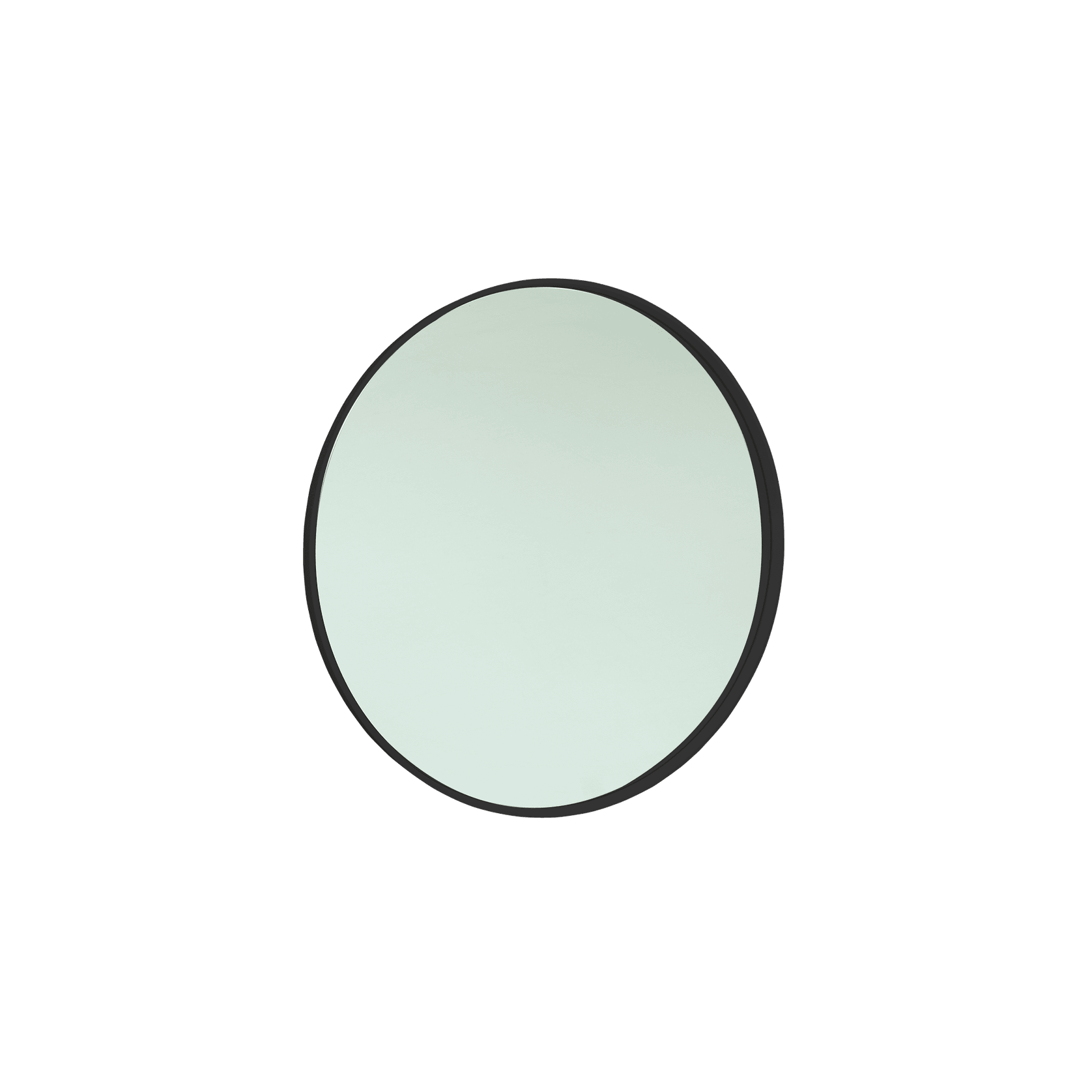 iStone 1100mm Round Mirror Matte Black gallery detail image