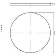 iStone 1100mm Round Mirror Matte Black gallery detail image