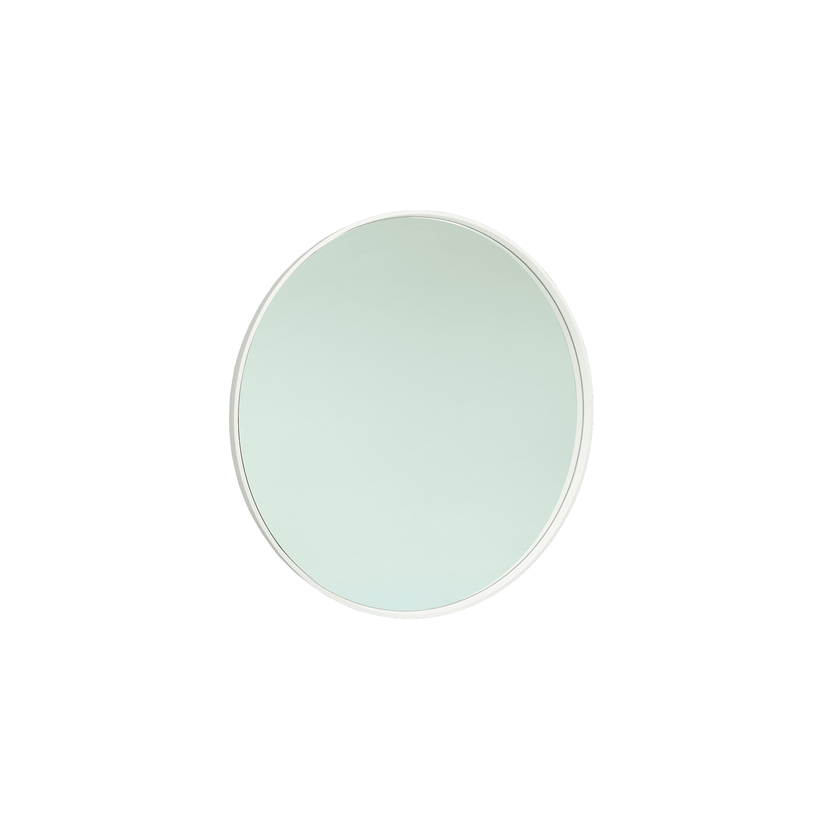 iStone 1100mm Round Mirror Matte White gallery detail image