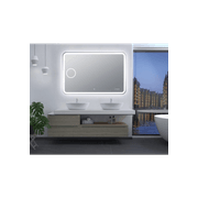 LED Curved Rectangle Mirror 1200x800mm gallery detail image