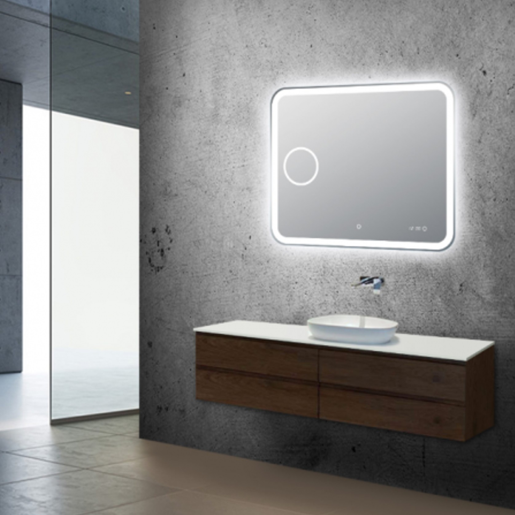 LM-LDT9075 | Backlit Acrylic LED Mirror gallery detail image