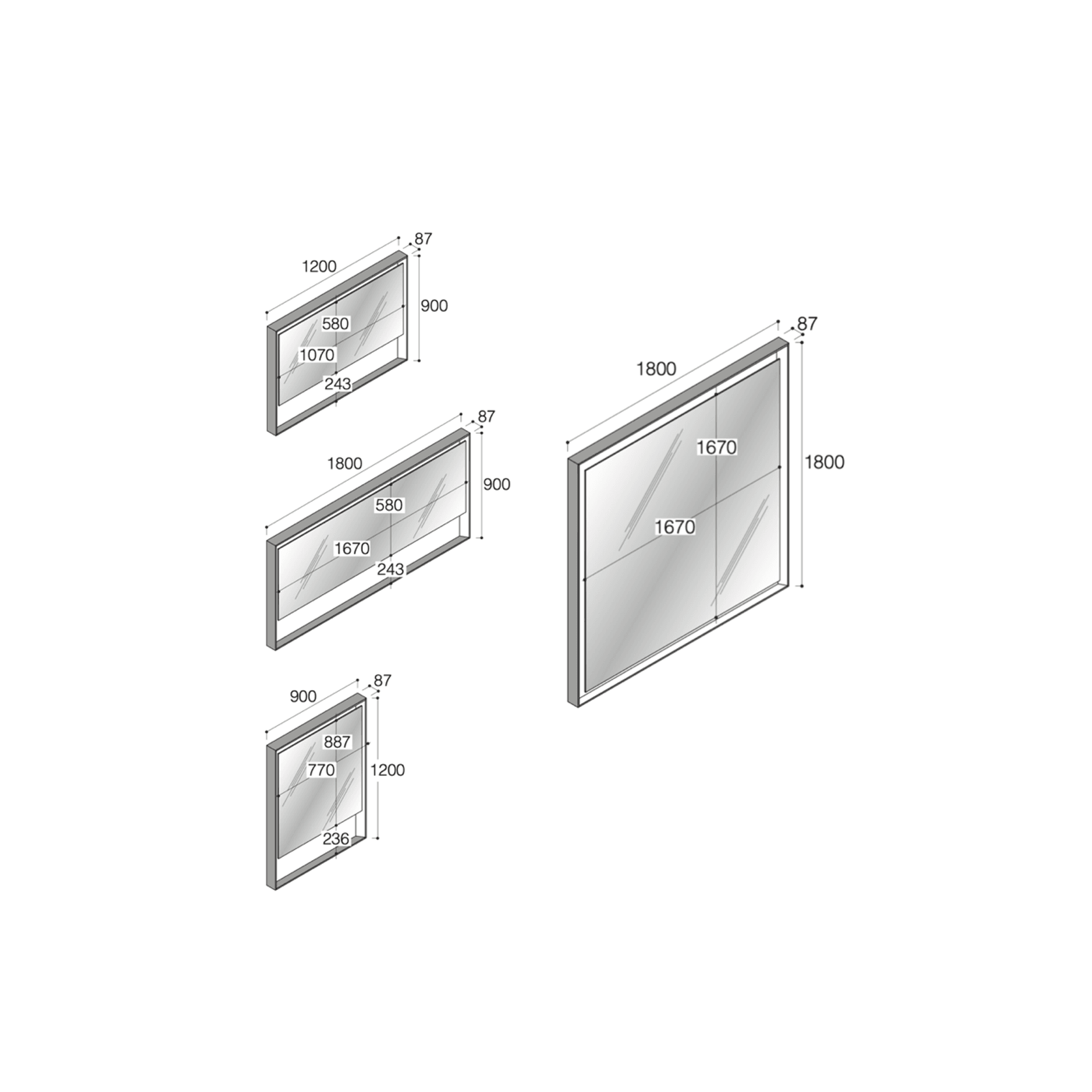 SP14 Mirrors by Boffi gallery detail image