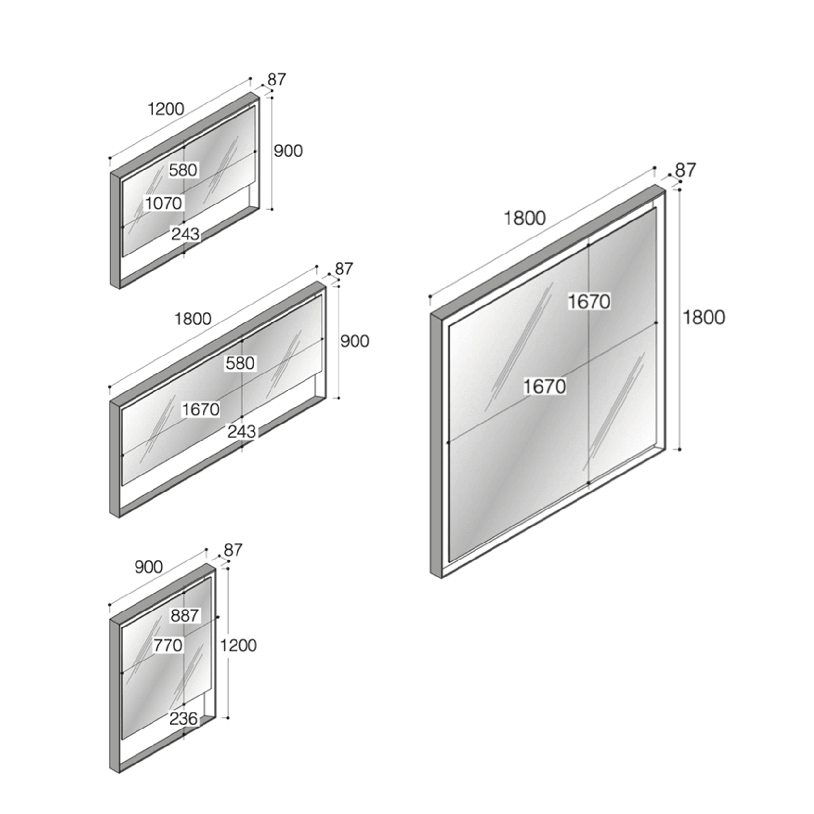 SP14 Mirrors by Boffi gallery detail image