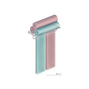 Towel Shelf with Hang Bar 650mm gallery detail image