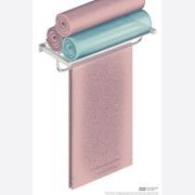 8593 Towel Shelf with Hang Bar 650mm gallery detail image