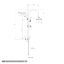 Kingsley Shower Rail Set | Matte Black gallery detail image