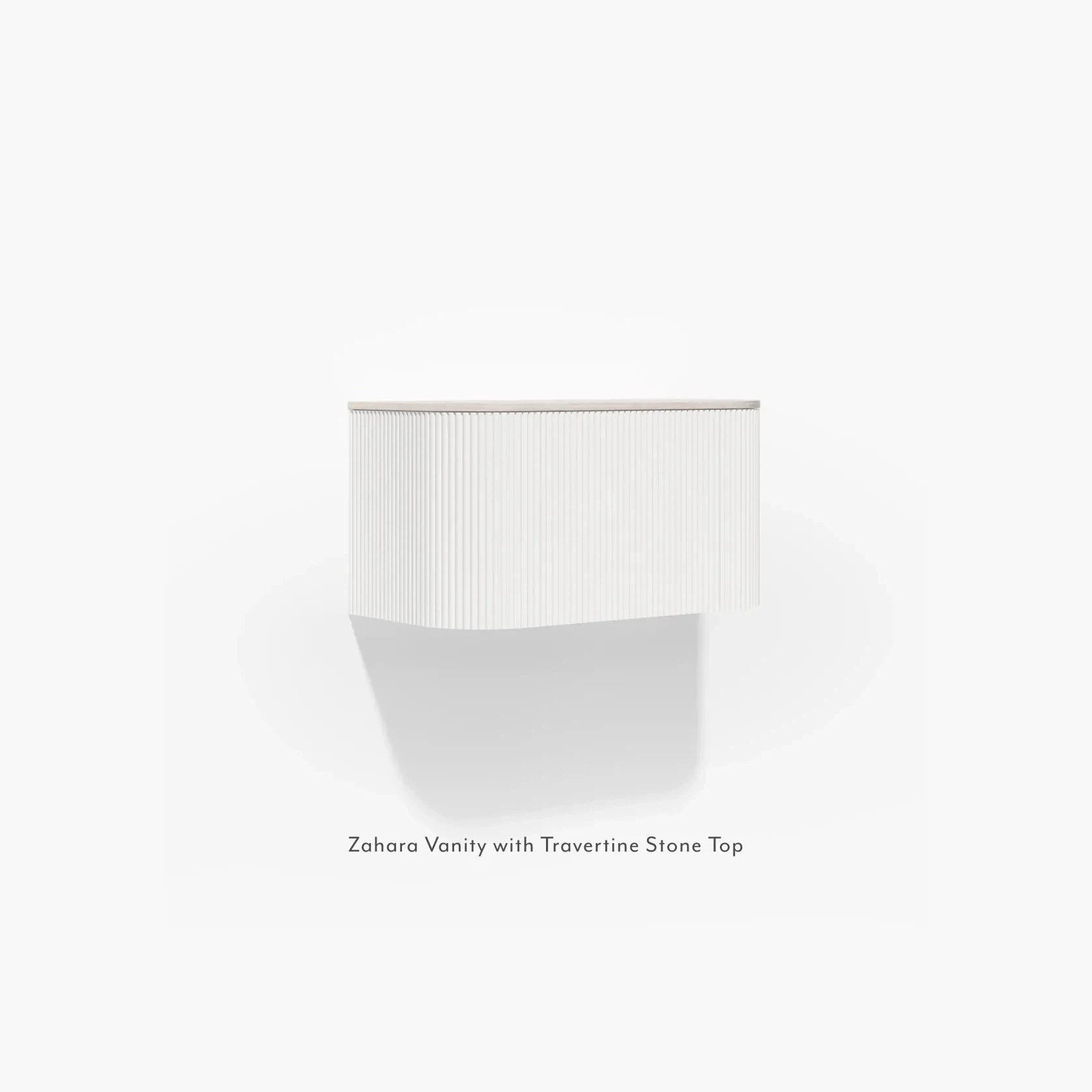 Zahara Curved Fluted Vanity 900mm gallery detail image