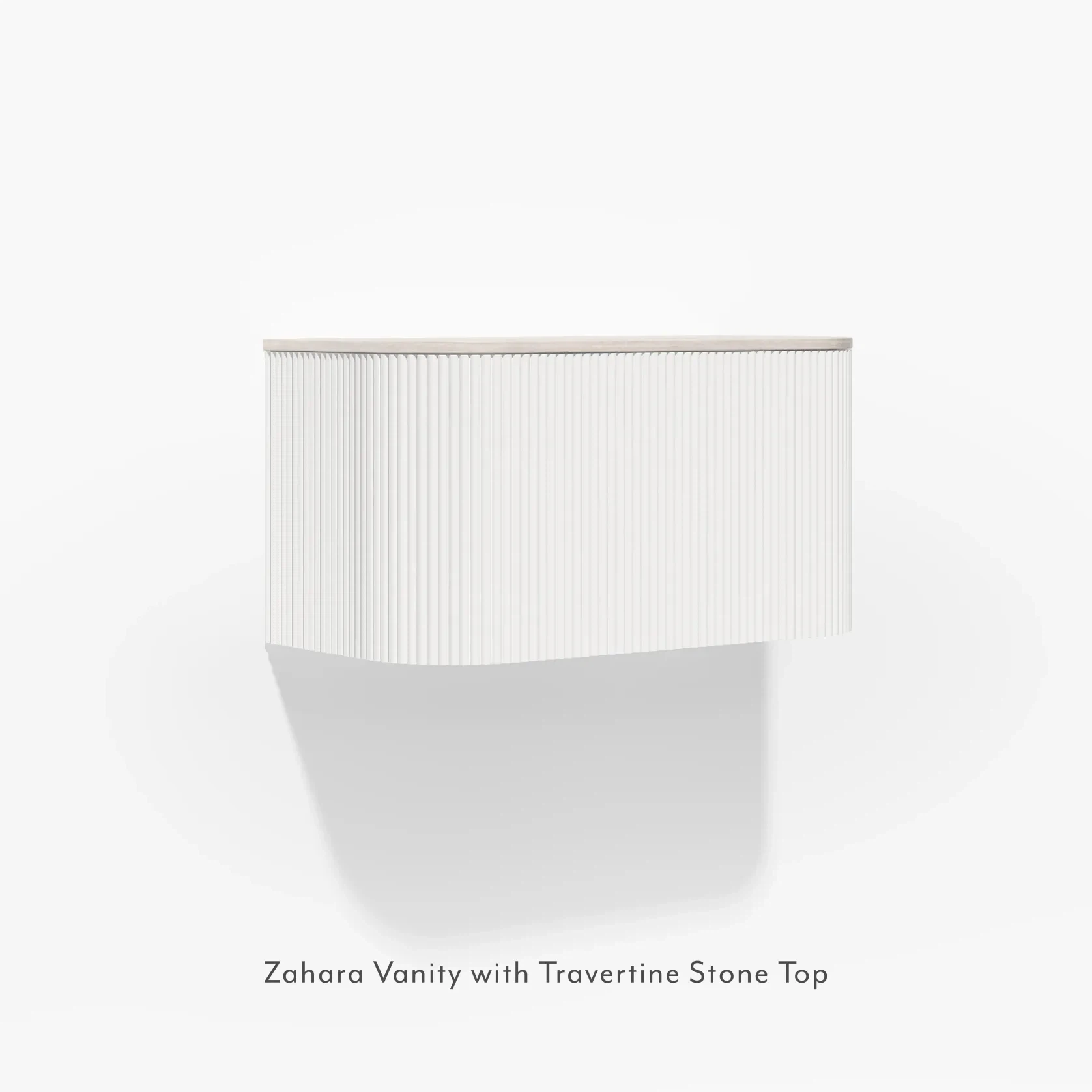 Zahara Curved Fluted Vanity 900mm gallery detail image