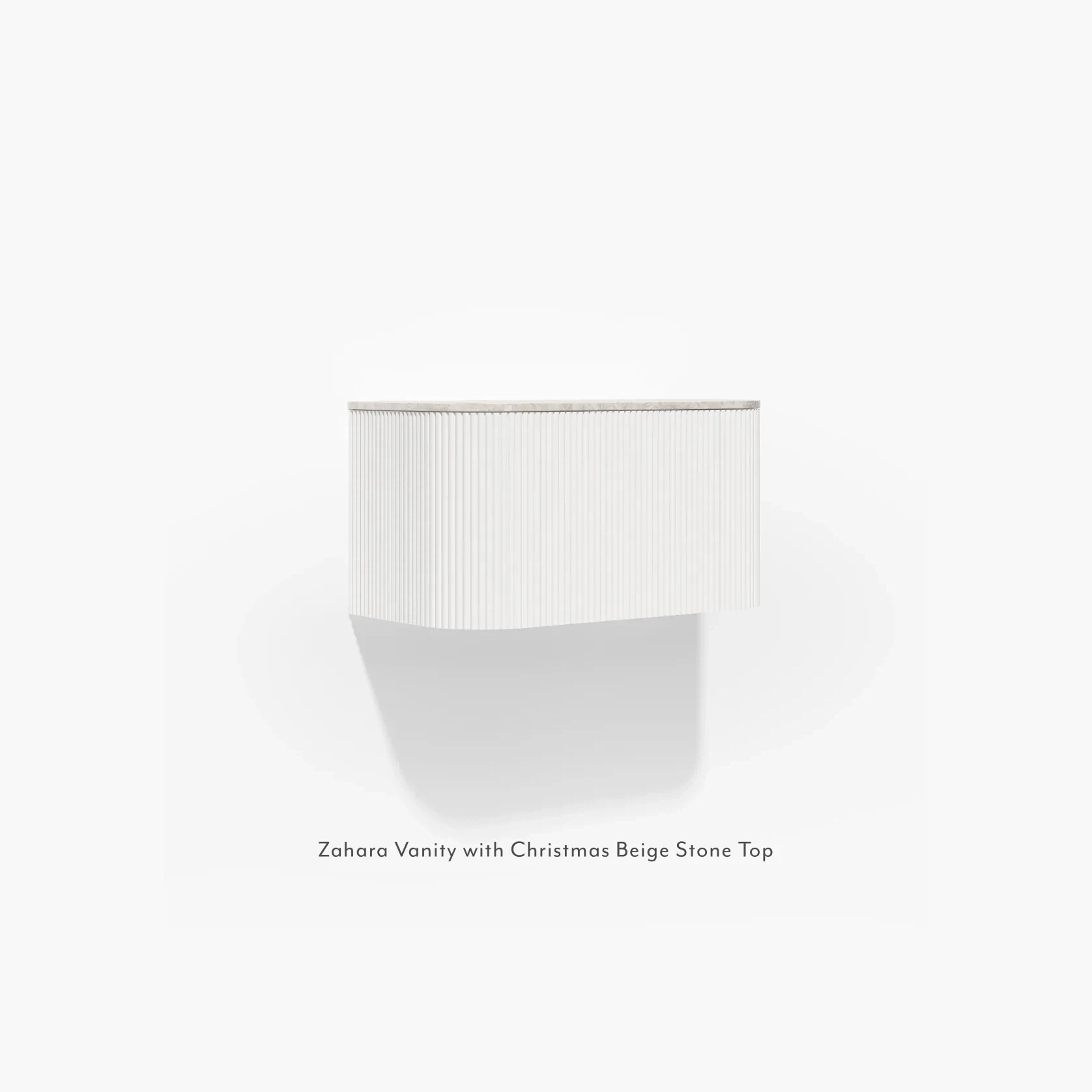 Zahara Curved Fluted Vanity 900mm gallery detail image