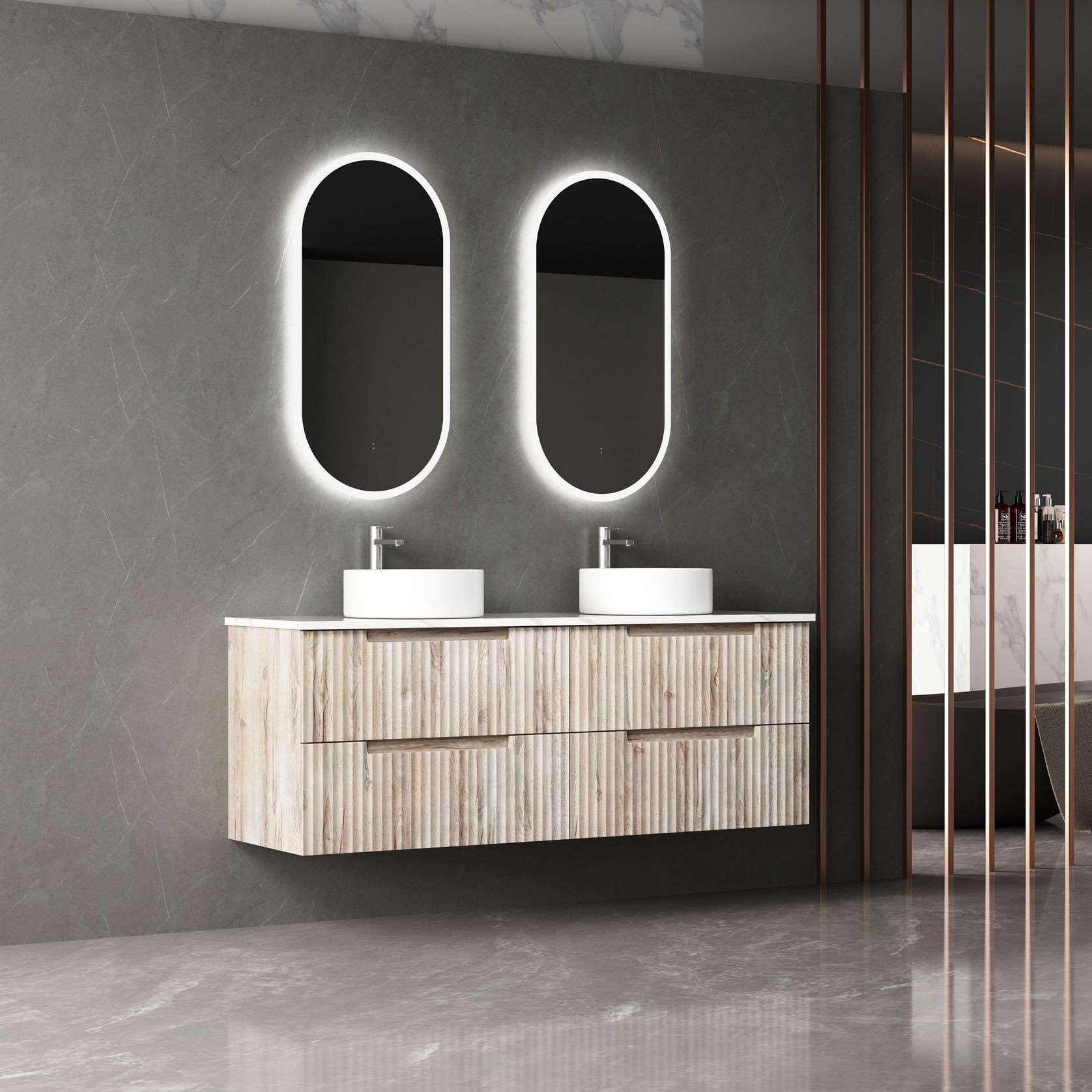 Aulic Tuscana Wall Hung Vanity 1500mm gallery detail image