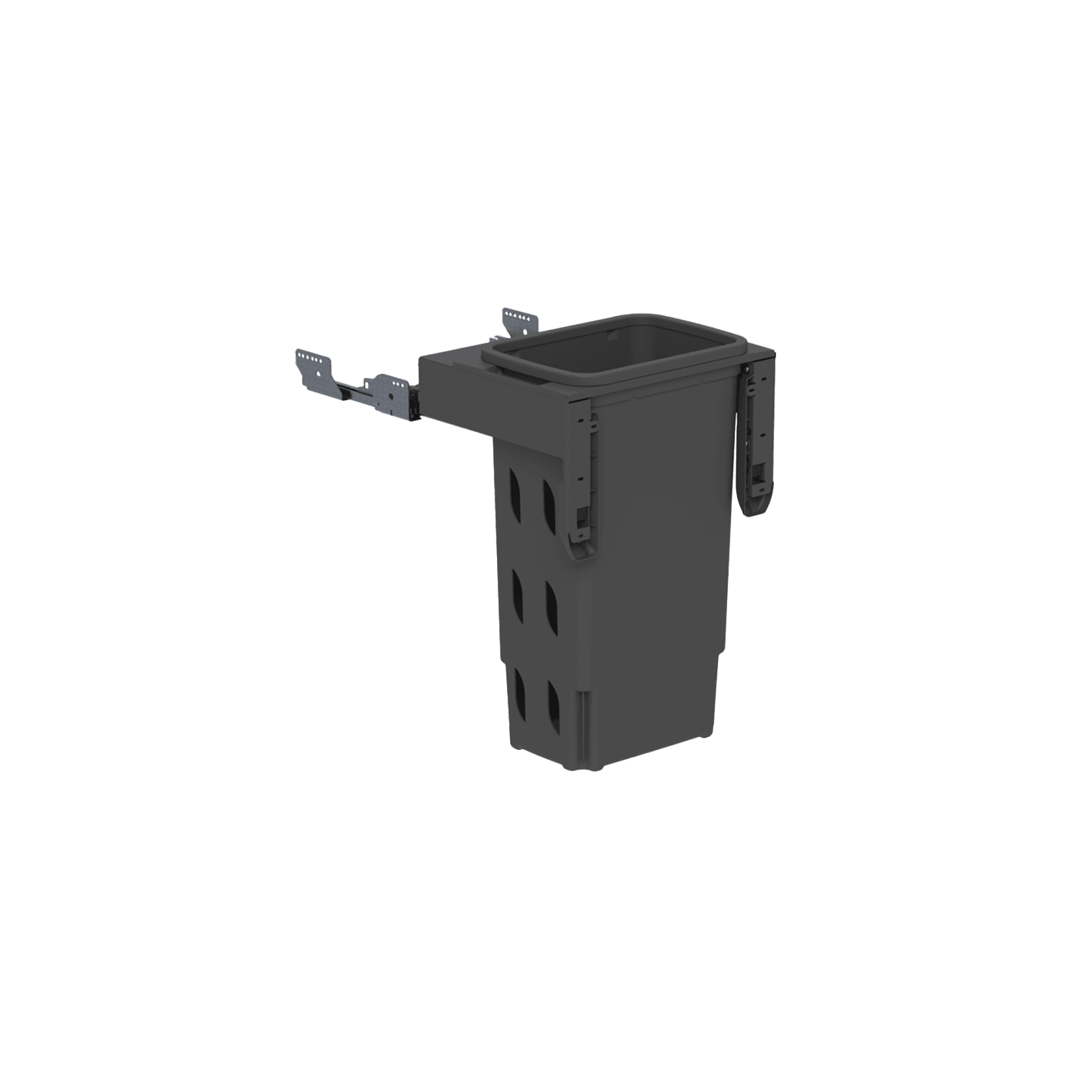 Concelo 1 x 35L Shallow Laundry Hamper Cinder gallery detail image