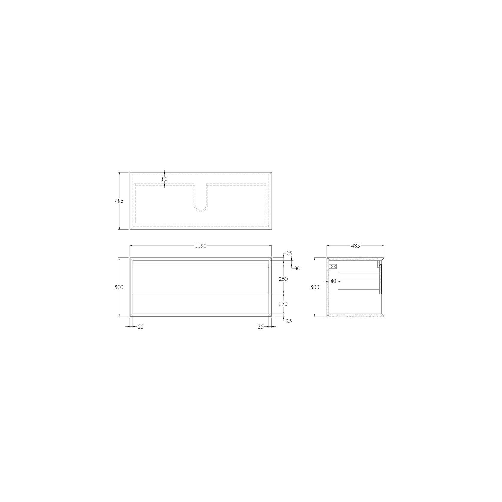 Code Form Waterproof Open Shelf Vanity Range gallery detail image