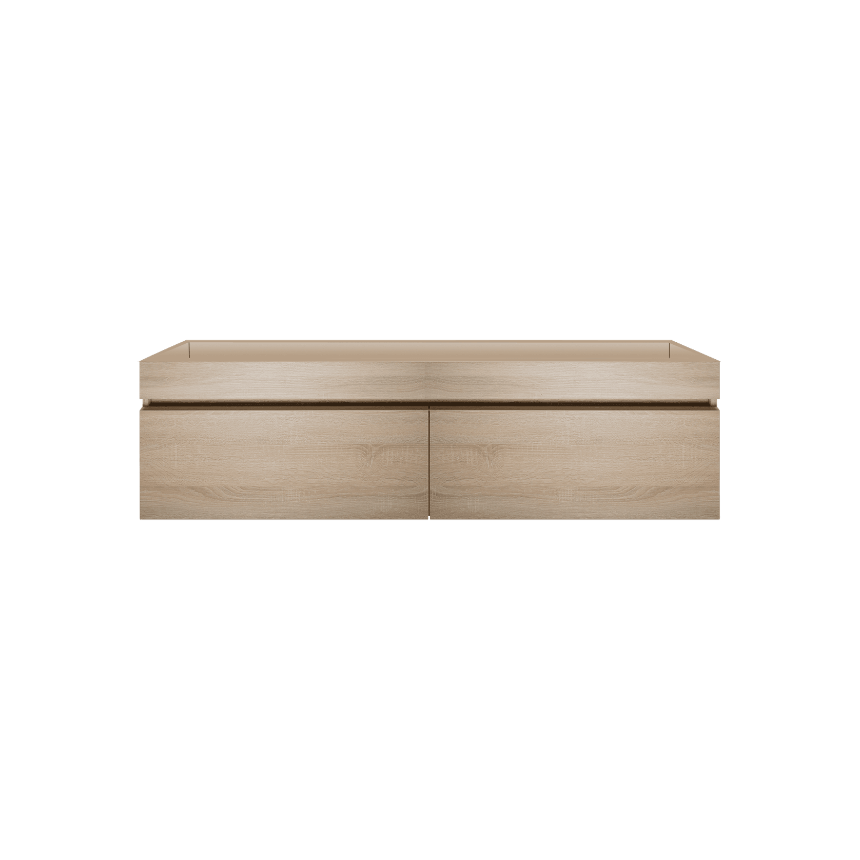 Kzoao 1200mm Dual Basin Vanity Beech Wood Grain gallery detail image