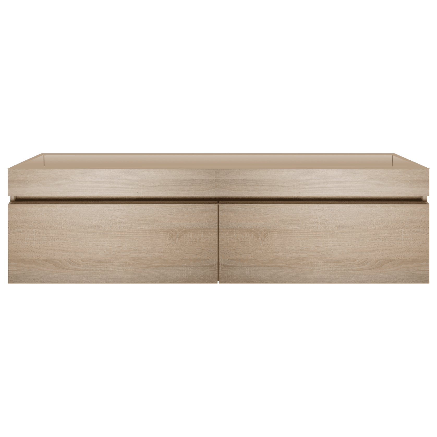Kzoao 1200mm Dual Basin Vanity Beech Wood Grain gallery detail image