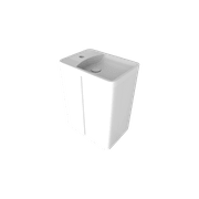 Kzoao Powder Room Vanity Satin White gallery detail image