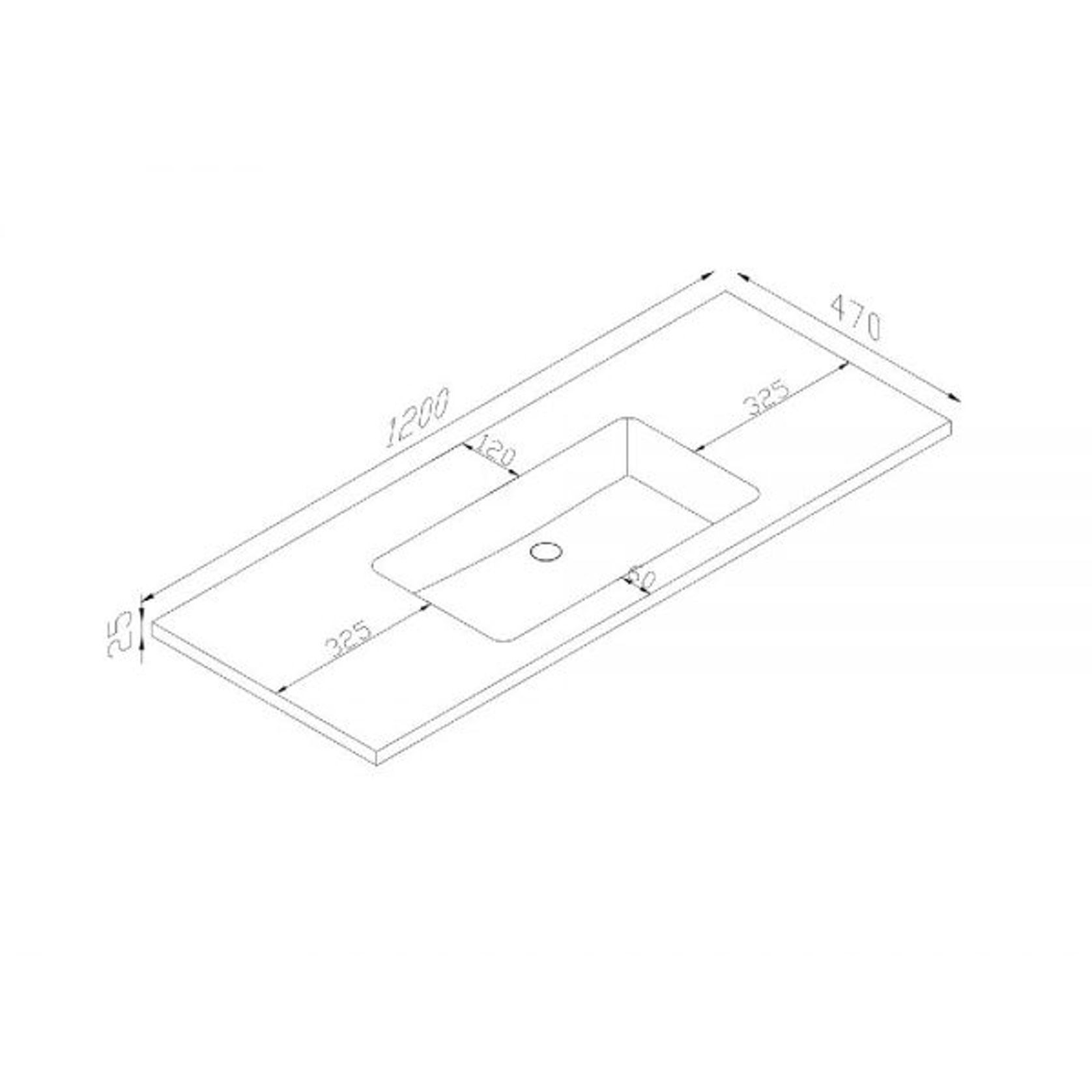 Kzoao 1200mm Honed Lexus Top Matte White gallery detail image