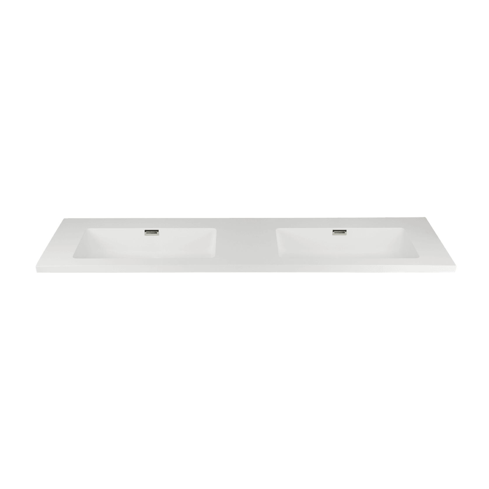 Kzoao 1600mm Honed Dual Bowl Lexus Top Matte White gallery detail image