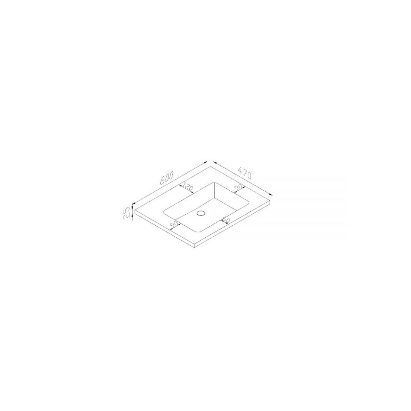 Kzoao 600mm Honed Lexus Top Matte White gallery detail image