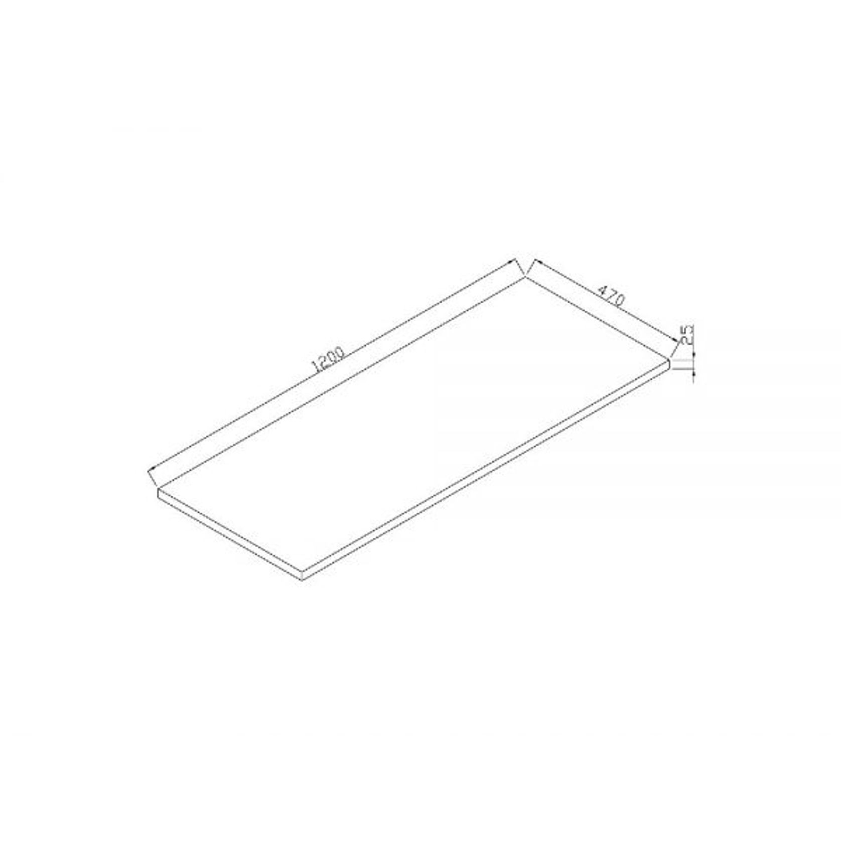 Kzoao 1200mm Lexus Slab Top Matte White gallery detail image