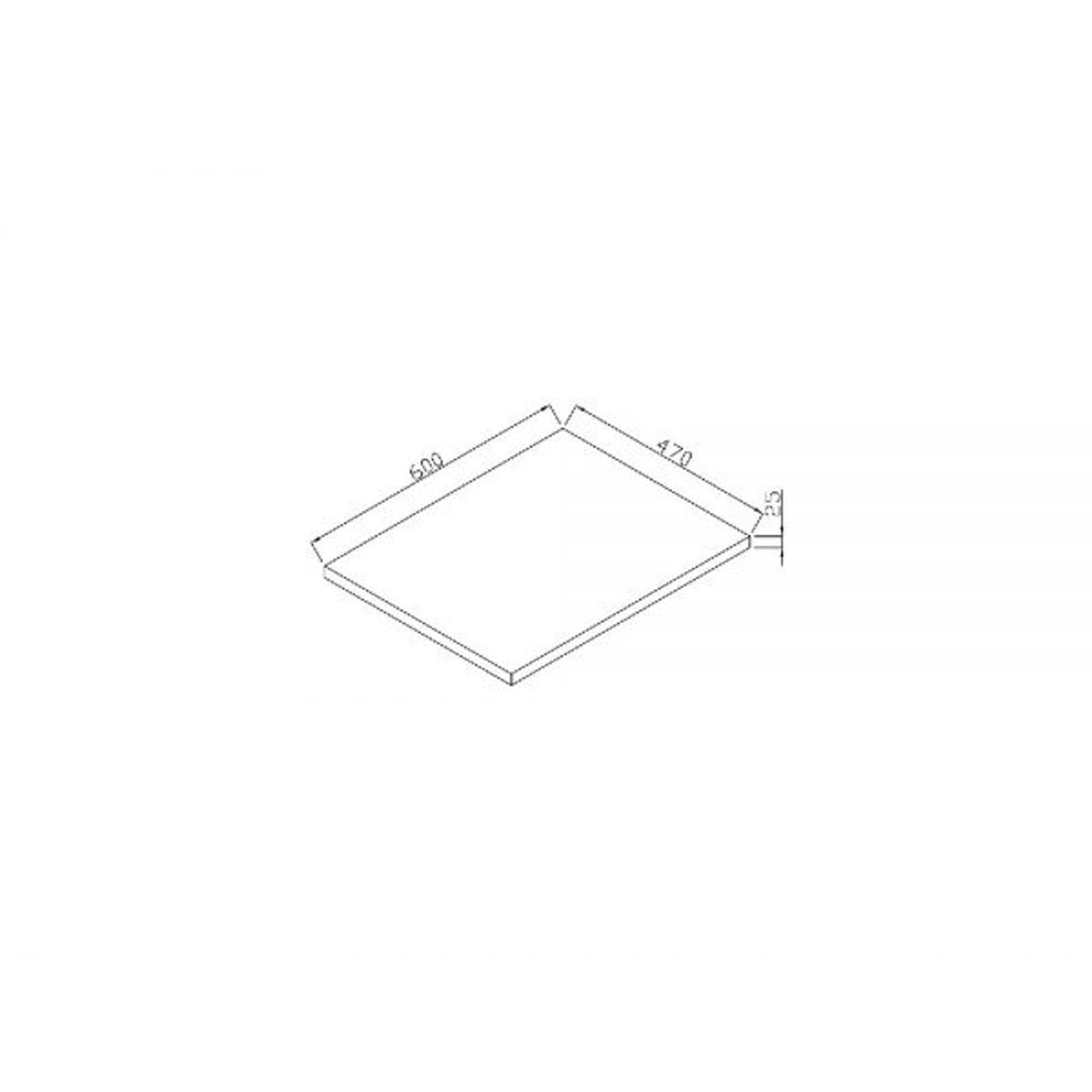Kzoao 600mm Lexus Slab Top Matte White gallery detail image