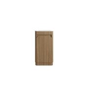 Aulic Mini Hartelle Fluted Floor Standing Oak Cabinet gallery detail image
