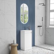 Aulic Mini Ravia Floor Standing Matte White Cabinet gallery detail image