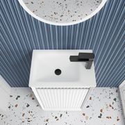 Aulic Mini Ravia Floor Standing Matte White Cabinet gallery detail image