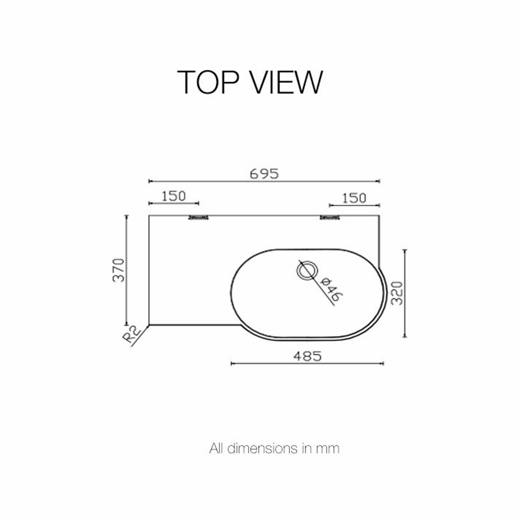 Corian® Vanity Top & Basin PWD 720R gallery detail image