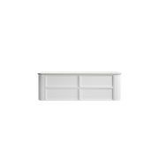 Aulic Ramee Fluted Wall Hung 1800mm Matte White Cabinet gallery detail image