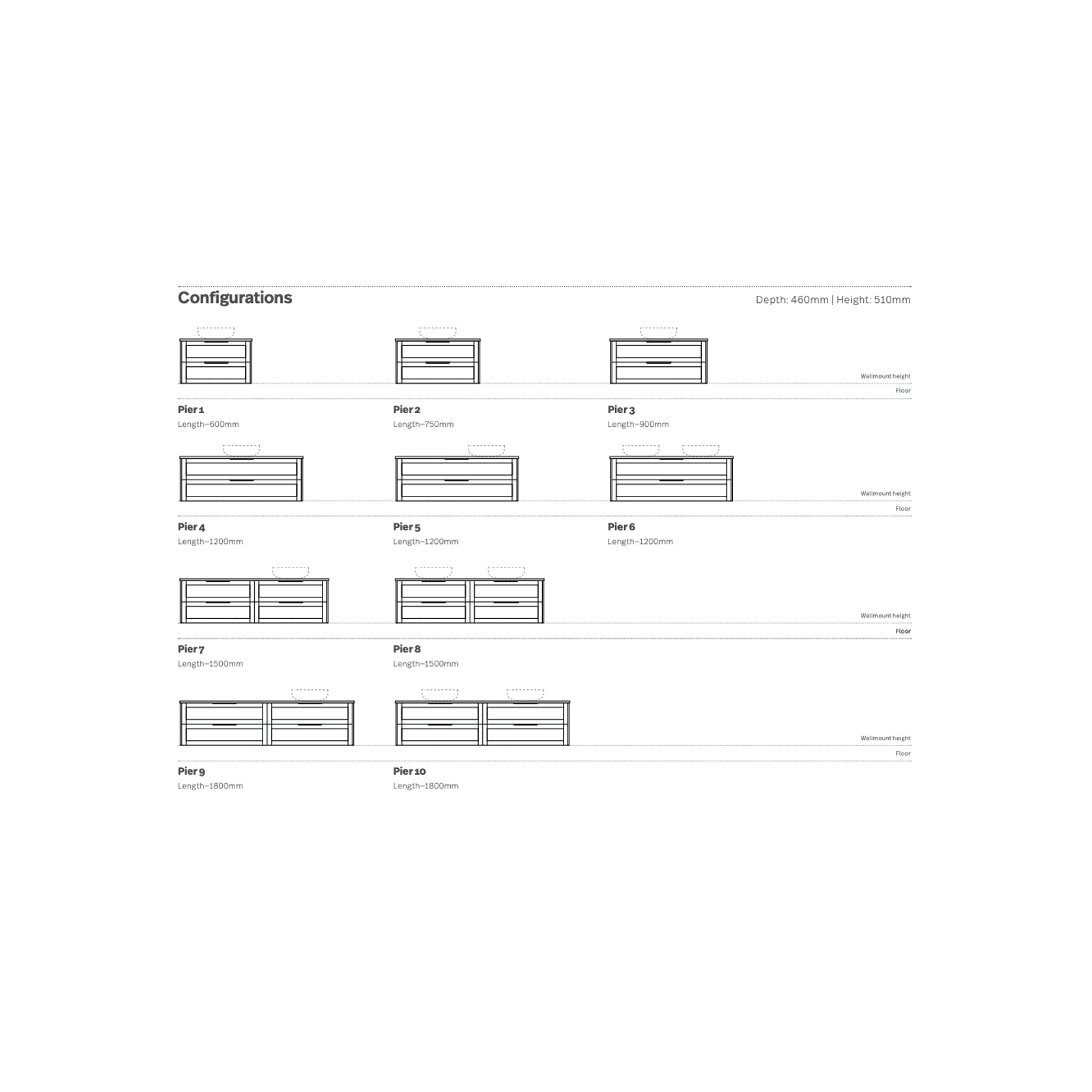 Marquis Pier Vanity Unit gallery detail image