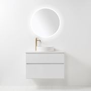 Soft Solid Slim Wall-Hung Vanity, 2 Drawers gallery detail image