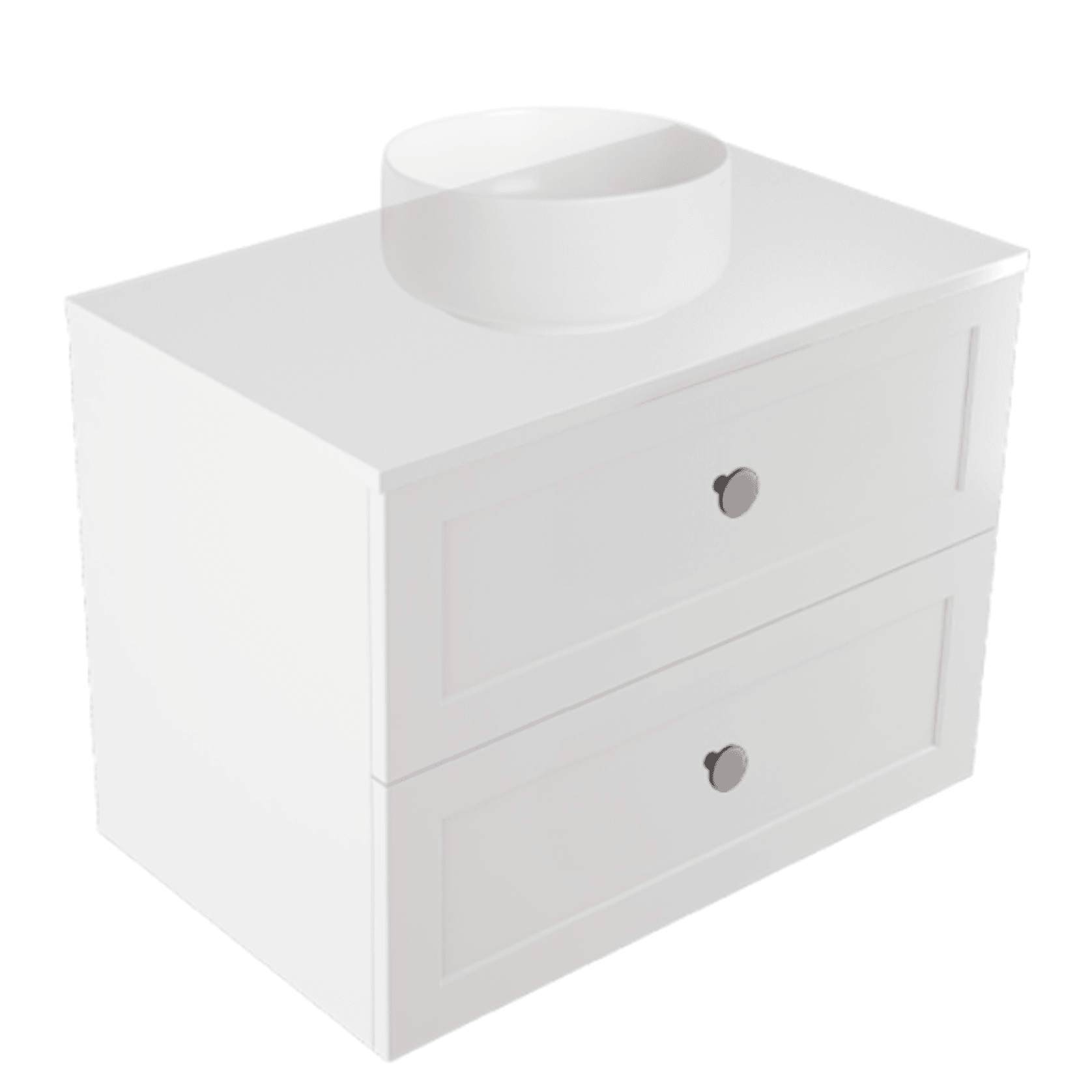 Telaio 750 Single Centre Bowl 2 Drawer Wall Vanity gallery detail image