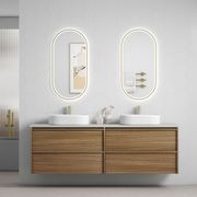 Aulic Venetta Framed Wall Hung 1800 Harvest Oak Cabinet gallery detail image