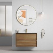 Aulic Venetta Framed Wall Hung 900m Harvest Oak Cabinet gallery detail image