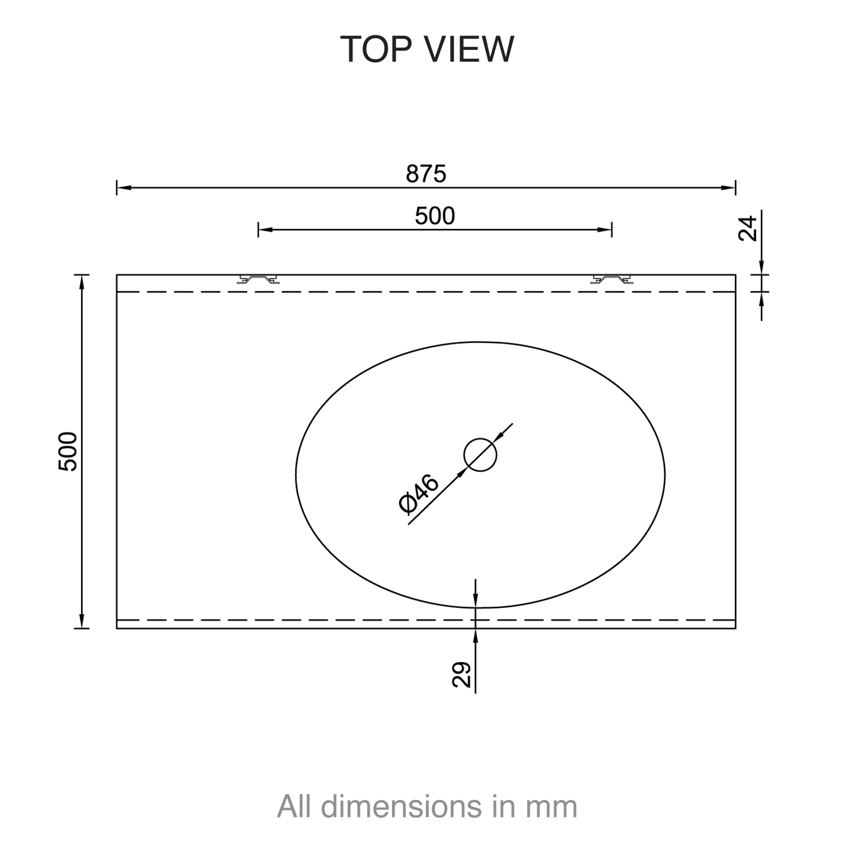 Corian® Vanity Top & Basin 338W gallery detail image