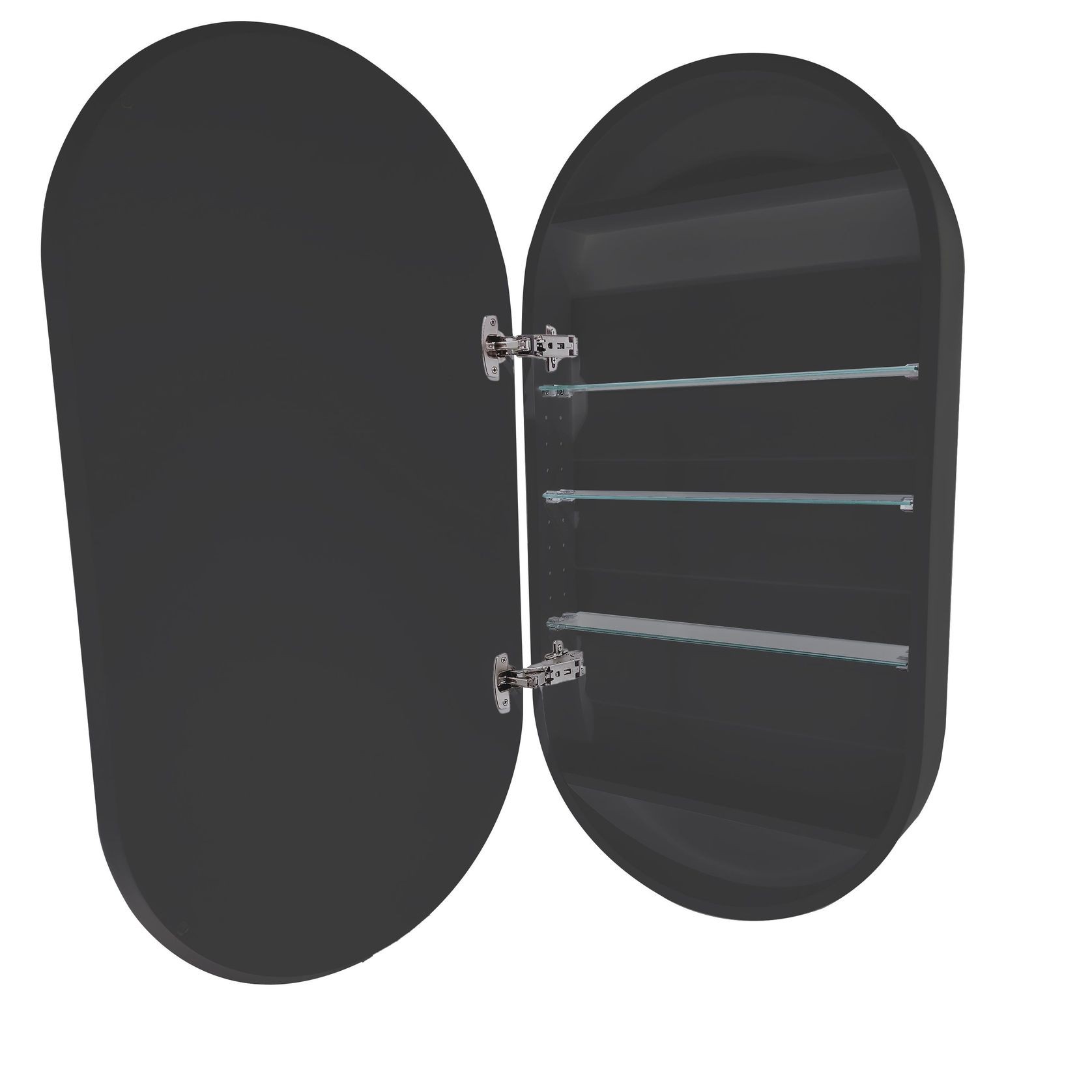 Code Neo Oval Round Mirror Cabinet 500 X 950mm gallery detail image