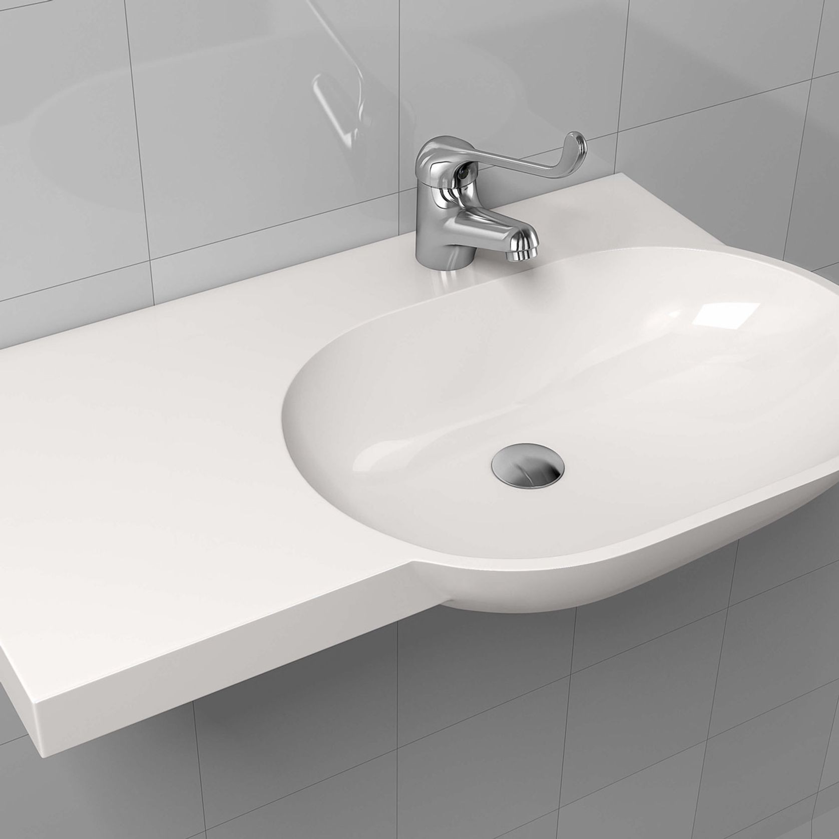 Corian® Vanity Top & Basin PWD 720R gallery detail image