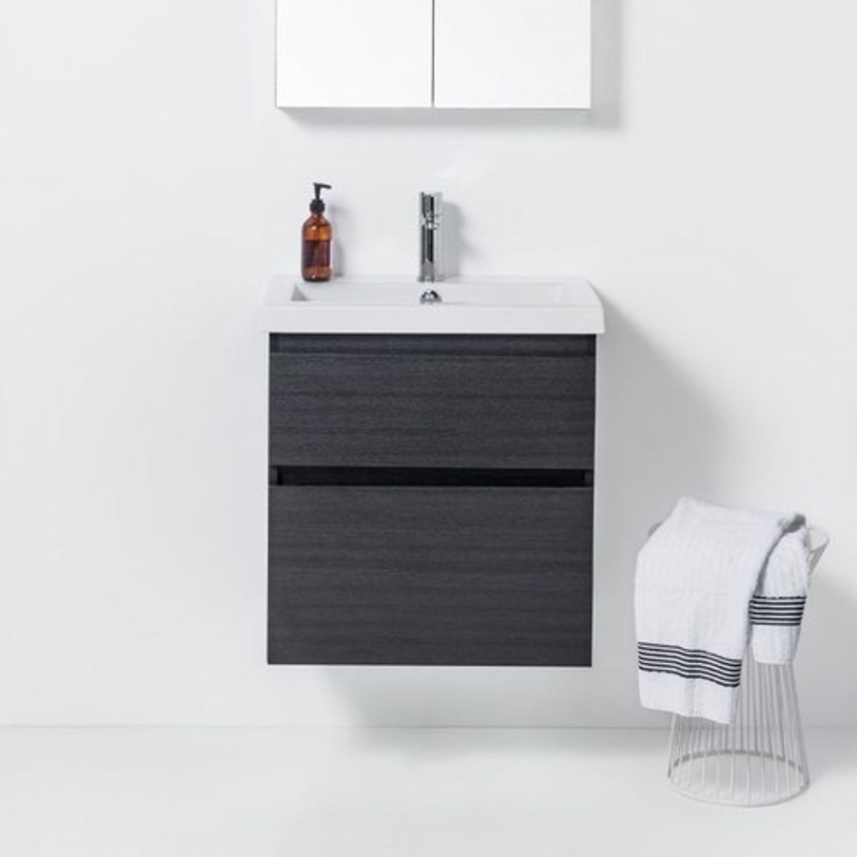 Cangas Wall-Hung Vanity, 2 Drawers gallery detail image