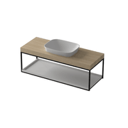 G2729 1200mm Wall Hung Timber Open Shelf Vanity gallery detail image