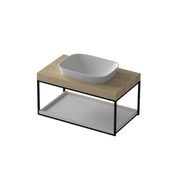 Floorstanding 900mm MDF timber Vanity and Basin G2728-0 gallery detail image