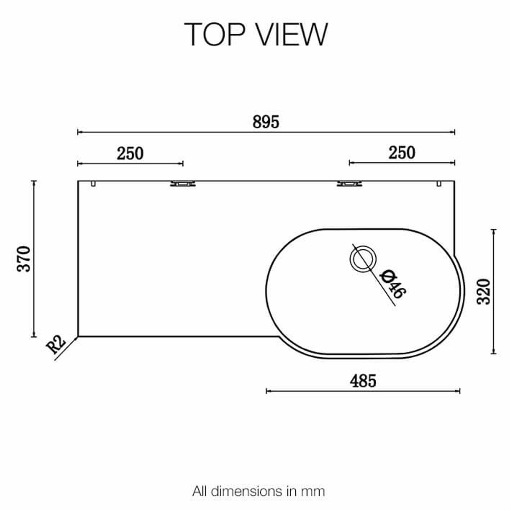 Corian® Vanity Top & Basin PWD 920R gallery detail image