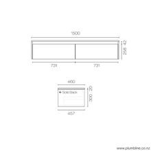 Stanza Casa 1500 Drawer Unit with Top 2 Drawer gallery detail image