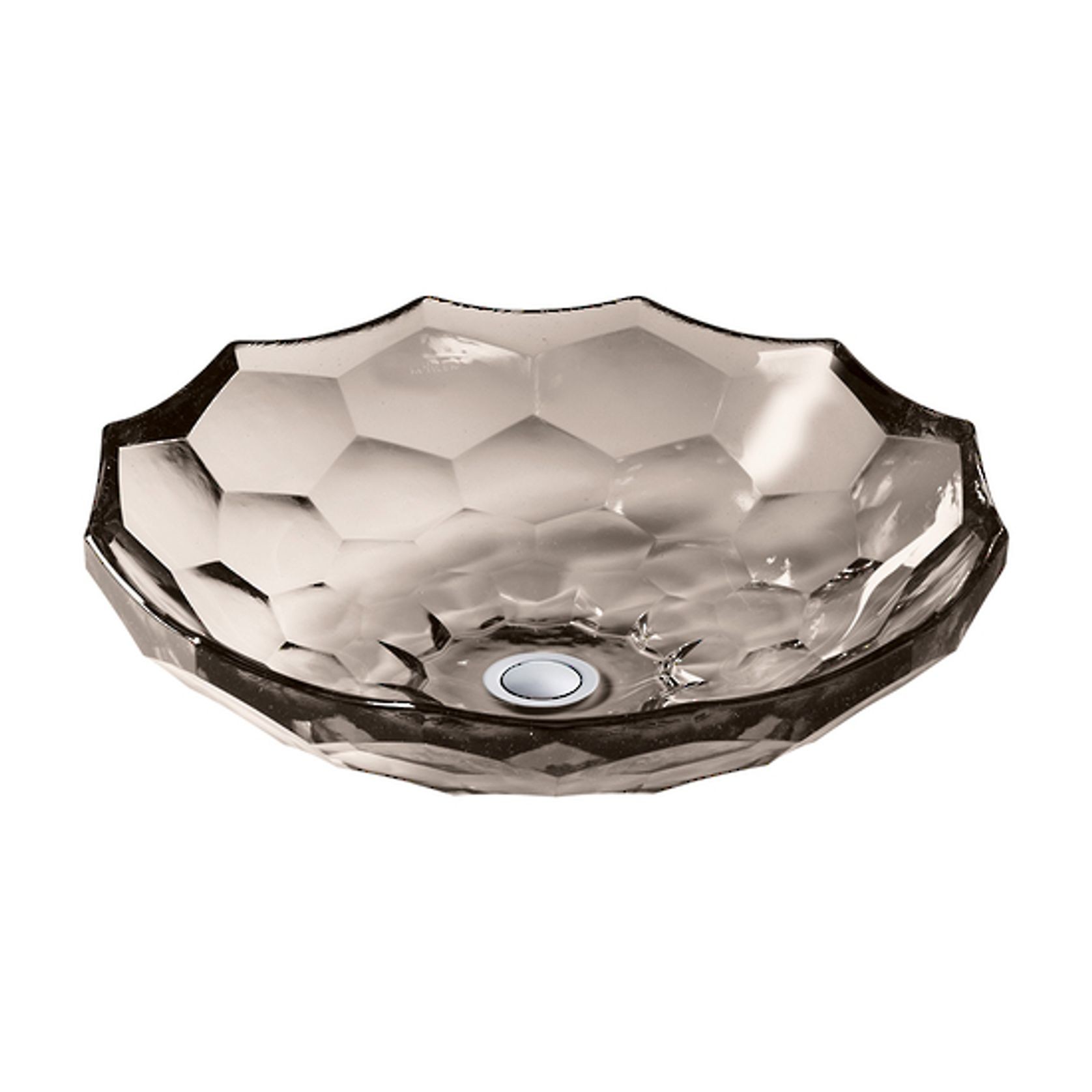 Briolette Faceted Glass Vessel Basin gallery detail image