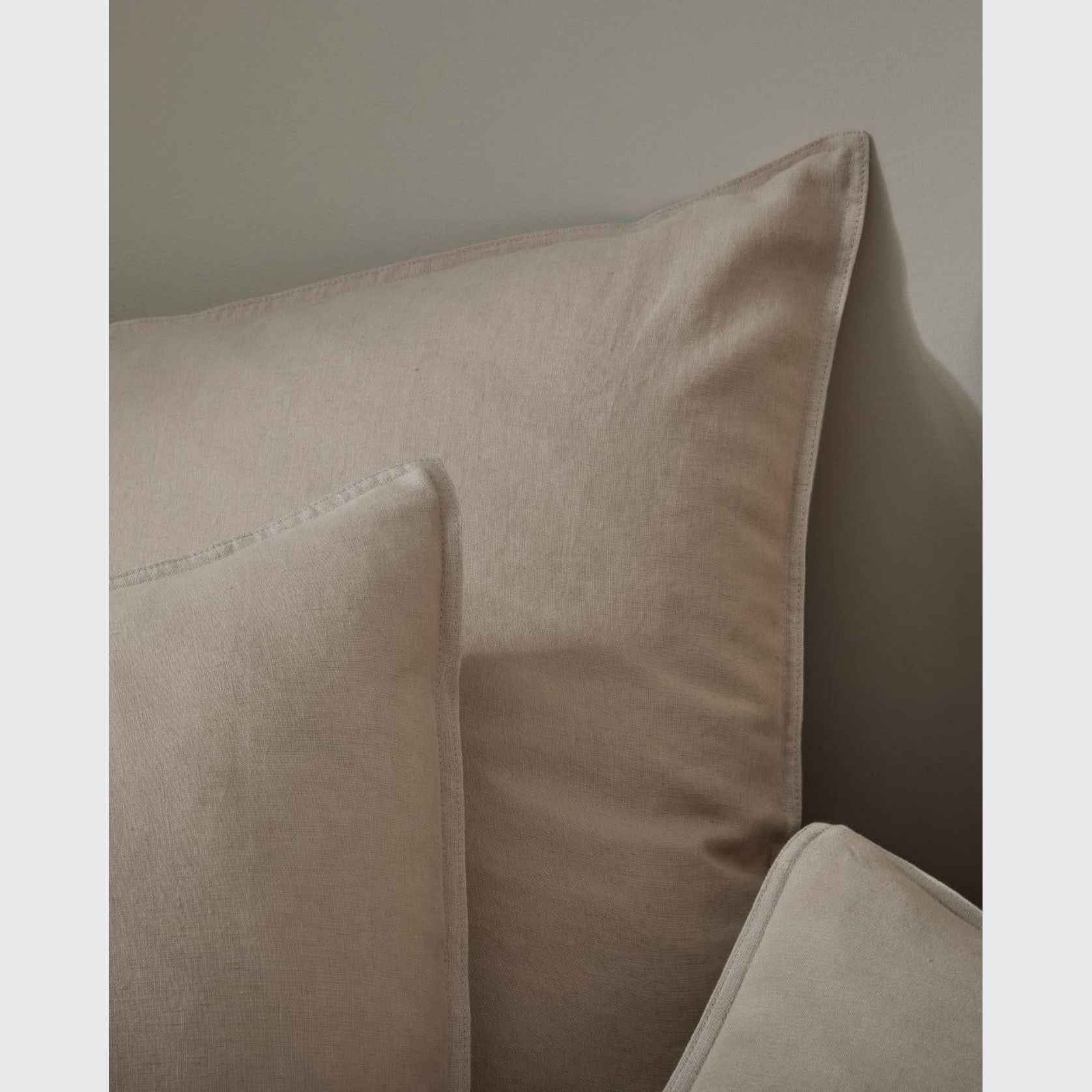 Ravello Linen Fitted Sheet - Shell | Weave Home Bed Linen gallery detail image